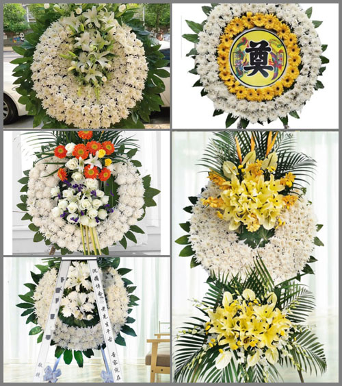 山东青岛莱西市夏格庄镇沙岭庄村花圈速递